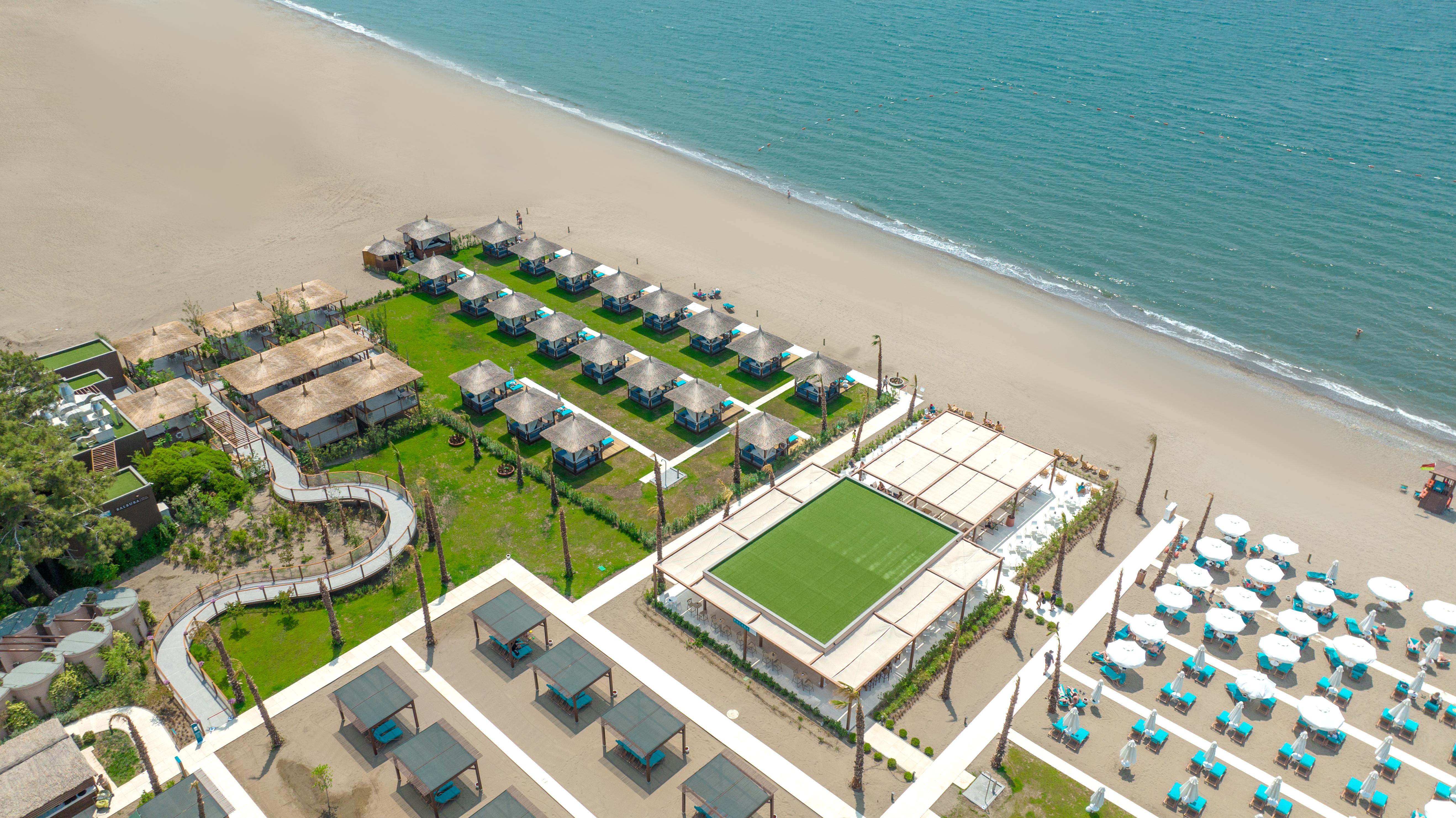 Liberty Fabay Hotel Fethiye Exterior foto Aerial view of the beach