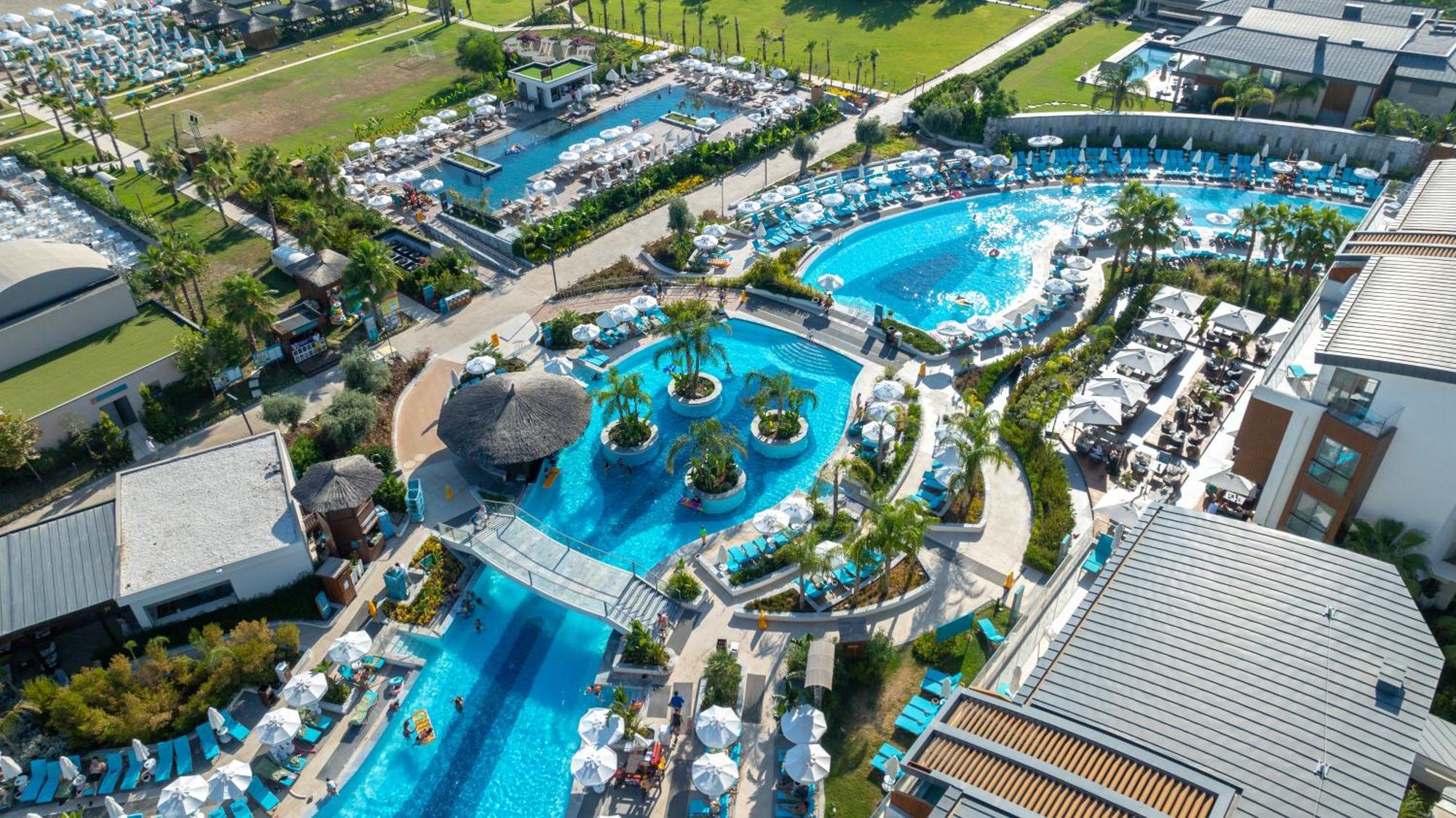 Liberty Fabay Hotel Fethiye Exterior foto Aerial view of the resort
